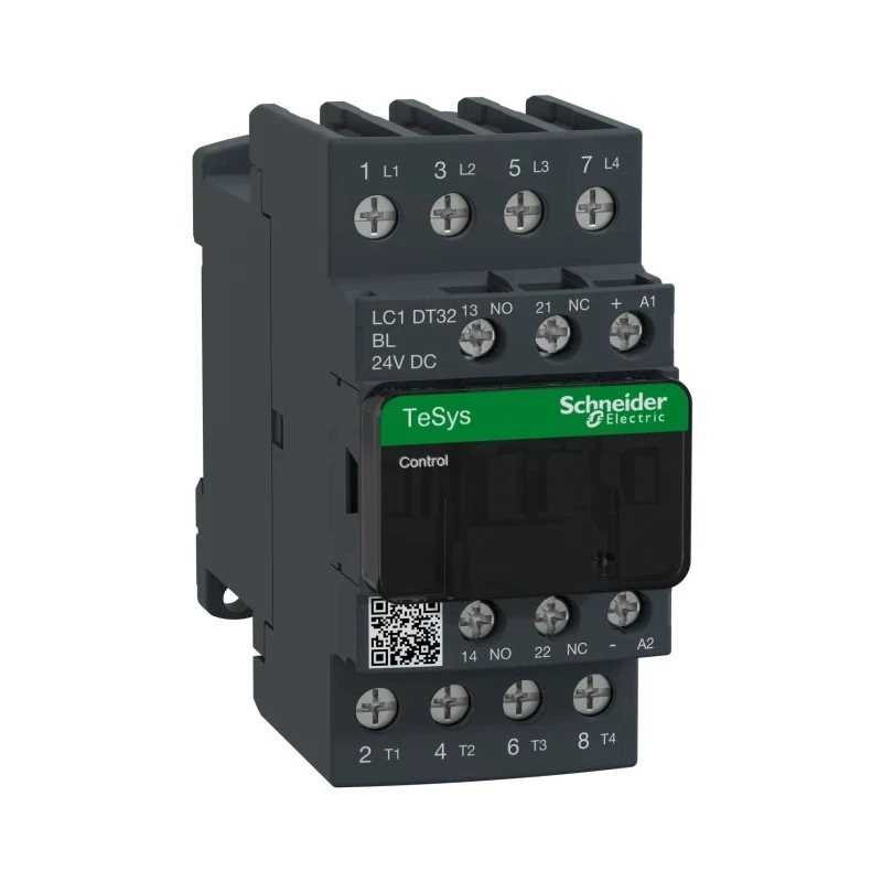 Schneider Electric LC1D Contactor 24V DC Coil, 4-Pole, 32A, 14.08kW, 4 NO, 690V AC/DC LC1DT32BL