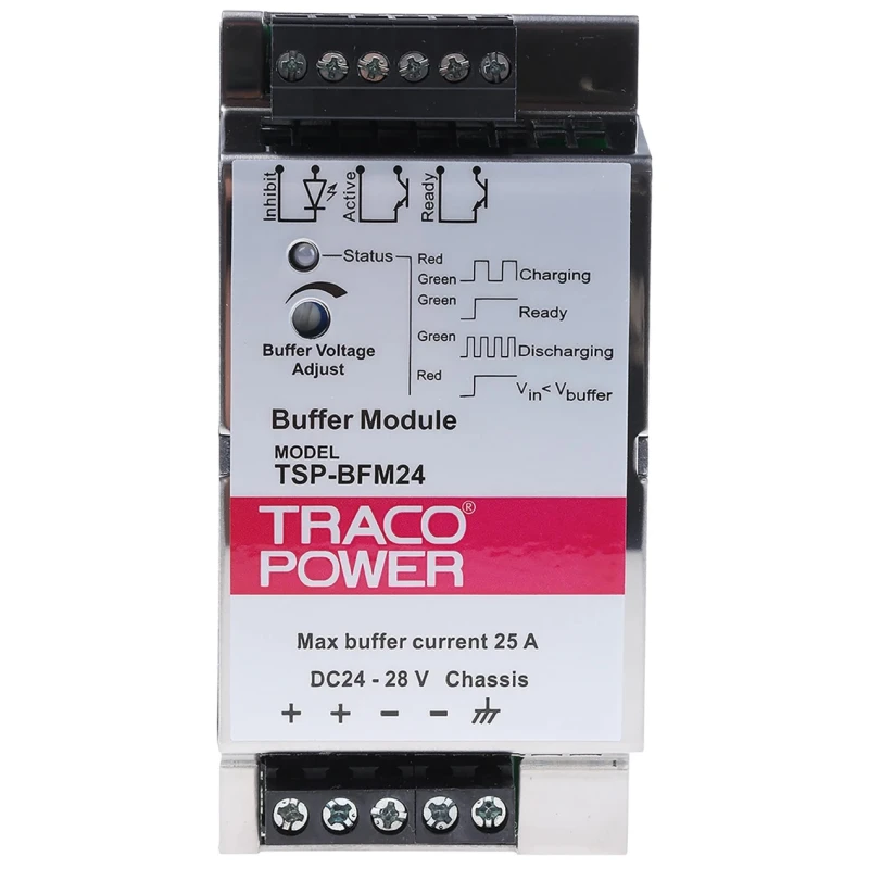 TRACOPOWER Buffer Module 600W Power Rating, 110mm Length, DIN Rail Mount, CE Certified TSP-BFM24