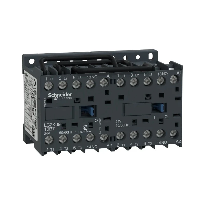 Schneider Electric LC2K Reversing Contactor 42V AC Coil 3-Pole 9 A 4 kW 3 NO 690V AC LC2K0910D7