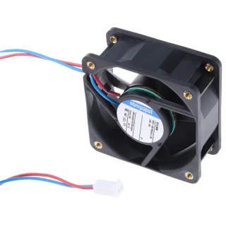 ebm-papst 600 N Series Axial Fan 24V DC 2.1W 41m³/h IP20 Rectangular Frame 60 mm 