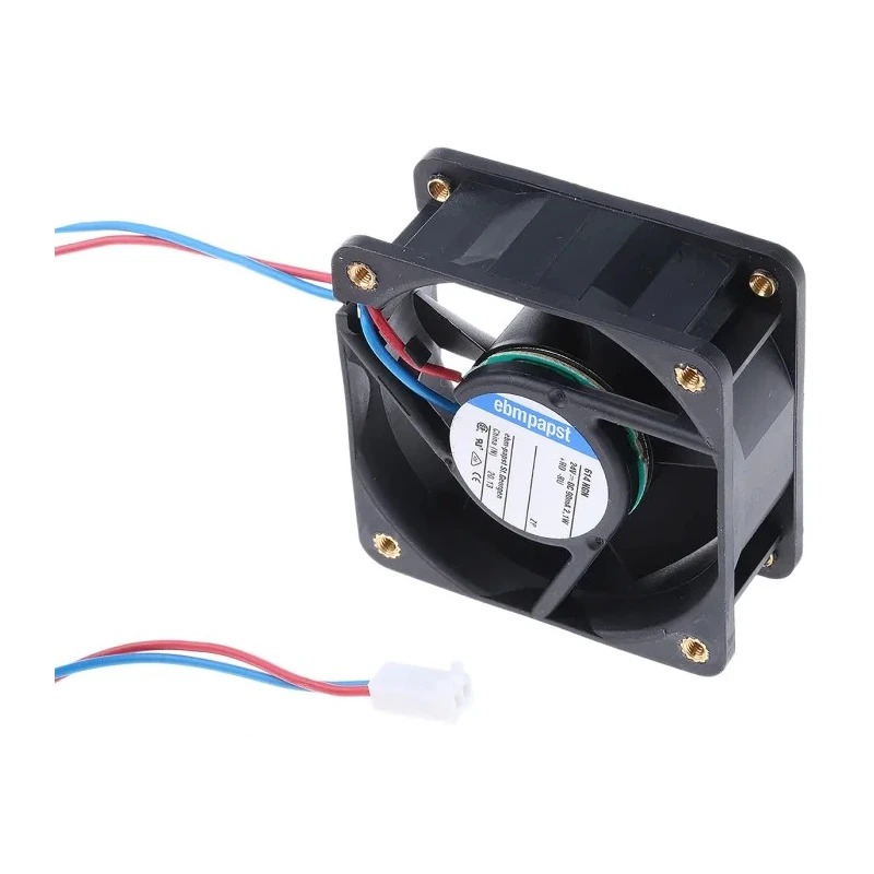 ebm-papst 600 N Series Axial Fan 24V DC 2.1W 41m³/h IP20 Rectangular Frame 60 mm 