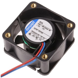 ebm-papst 400 Series Plug N' Play DC Axial Fan 24V dc 1W 10 m³/h IP20 40 mm 20 mm 