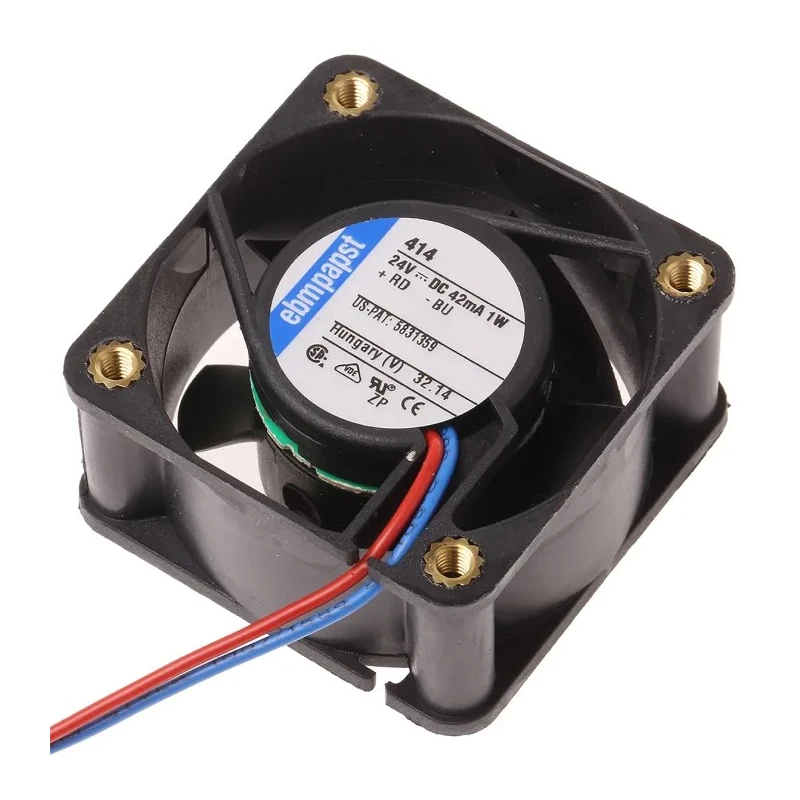 ebm-papst 400 Series Plug N' Play DC Axial Fan 24V dc 1W 10 m³/h IP20 40 mm 20 mm 