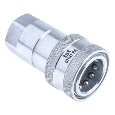 RS PRO Steel Hydraulic Quick Connect Coupling Female BSP 1/2 in, 250 bar 745-4693