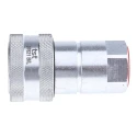 RS PRO Steel Hydraulic Quick Connect Coupling Female BSP 1/2 in, 250 bar 745-4693