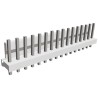 TE Connectivity MTA-156 Series Straight Through Hole Pin Header 16 Contacts 3.96 mm Pitch 1 Row Unshrouded 1-640445-6