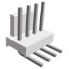 TE Connectivity MTA-100 Series Right Angle Through Hole Pin Header 4 Contacts 2.54 mm Pitch 1 Row Unshrouded 640455-4