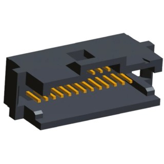 TE Connectivity AMPMODU System 50 Series Straight Through Hole PCB Header, 26 Contacts, 1.27 mm Pitch, 2 Row 6-104068-2