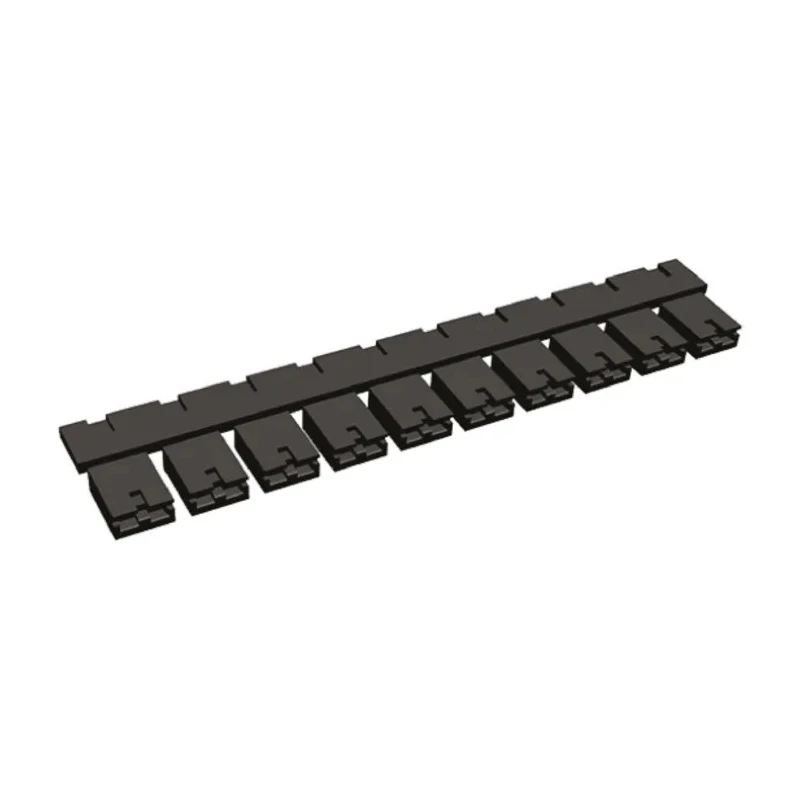 TE Connectivity AMPMODU Shunt Straight Female Black Open Top 2 Way 1 Row 2.54 mm Pitch 382811-6