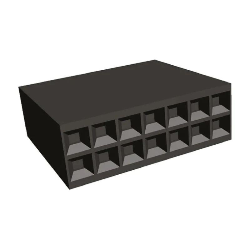 TE Connectivity AMPMODU MOD IV Female Connector Housing 2.54 mm Pitch 14 Way 2 Row Straight 1-87456-0