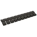 TE Connectivity AMPMODU Shunt Straight Female Black Open Top 2 Way 1 Row 2.54 mm Pitch 382811-6