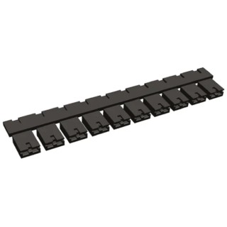 TE Connectivity AMPMODU Shunt Straight Female Black Open Top 2 Way 1 Row 2.54 mm Pitch 382811-6
