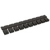 TE Connectivity AMPMODU Shunt Straight Female Black Open Top 2 Way 1 Row 2.54 mm Pitch 382811-6