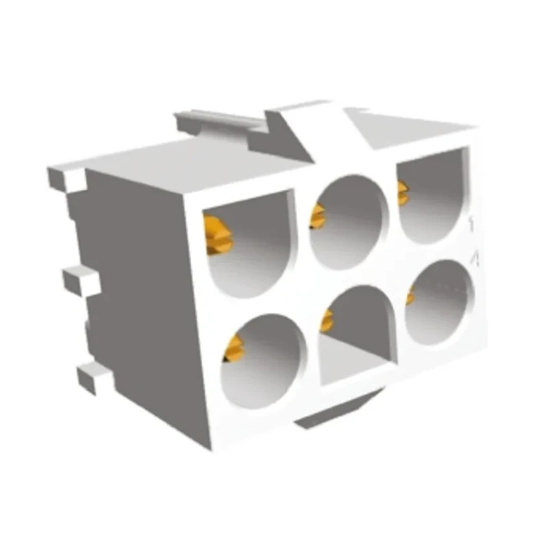 TE Connectivity Universal MATE-N-LOK Series Straight Through Hole PCB Header, 6 Contacts, 6.35 mm Pitch, 3 Row 641970-3