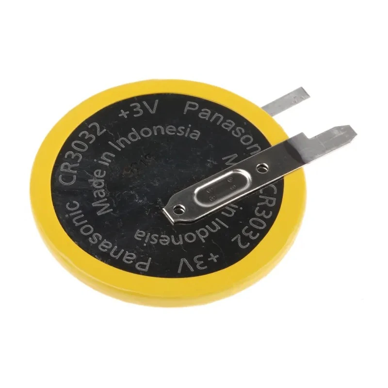 Panasonic CR3032 Lithium Manganese Dioxide Button Battery, 3 V, 500 mAh, 30 mm Diameter CR-3032/VCN