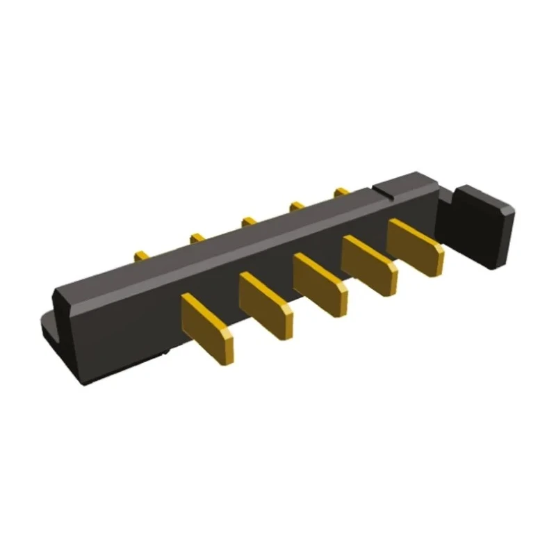 TE Connectivity Battery Interconnect Series Right Angle Through Hole PCB Header, 5 Contacts, 5 mm Pitch, 1 Row 5787422-1