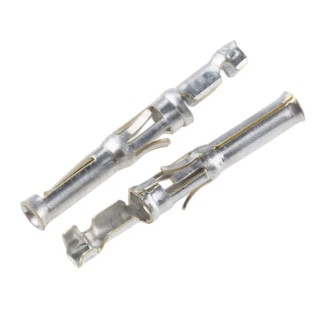 TE Connectivity Female Crimp Circular Connector Contact, Contact Size 16 mm, Wire Size 20, 24AWG, 13A Current, Tin 66594-1