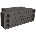 TE Connectivity M Series Straight Panel Housing 34-Contact 4 Row 3.81 mm Pitch Solder 1-201357-1