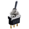 TE Connectivity Panel Mount Toggle Switch SPDT On-On Solder Terminal 250 V ac 2-6437630-0