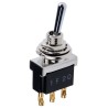 TE Connectivity Panel Mount Toggle Switch SPDT On-On Solder Terminal 250 V ac 2-6437630-0