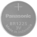 Panasonic Lithium Polycarbon Monofluoride Button Battery, 3 V, 12.5 mm Diameter BR-1225/BN