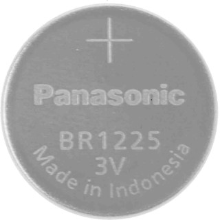 Panasonic Lithium Polycarbon Monofluoride Button Battery, 3 V, 12.5 mm Diameter BR-1225/BN