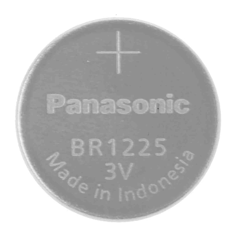 Panasonic Lithium Polycarbon Monofluoride Button Battery, 3 V, 12.5 mm Diameter BR-1225/BN