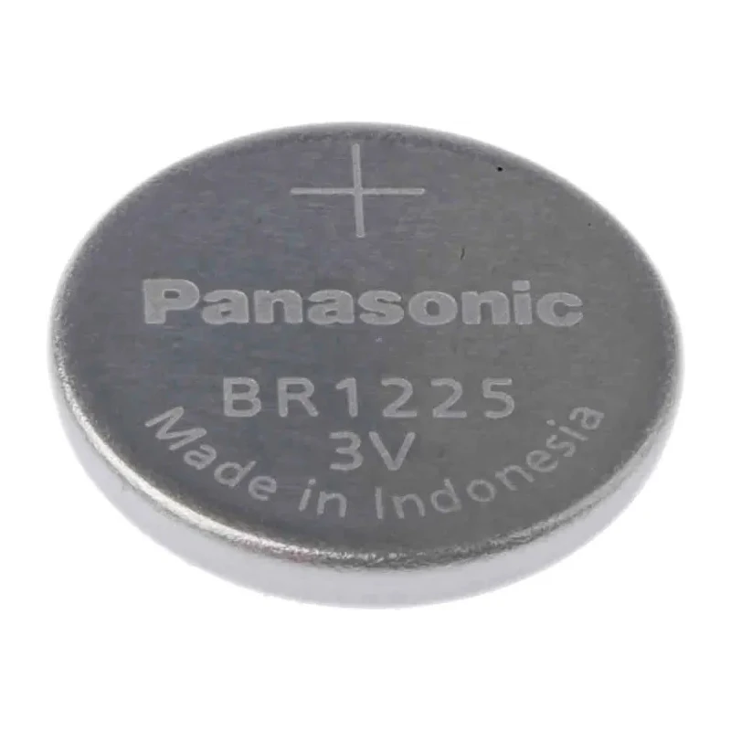 Panasonic Lithium Polycarbon Monofluoride Button Battery, 3 V, 12.5 mm Diameter BR-1225/BN