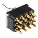 TE Connectivity Panel Mount Toggle Switch On-On-On 4PDT 6A Solder Terminal 250 V AC 3-6437630-6