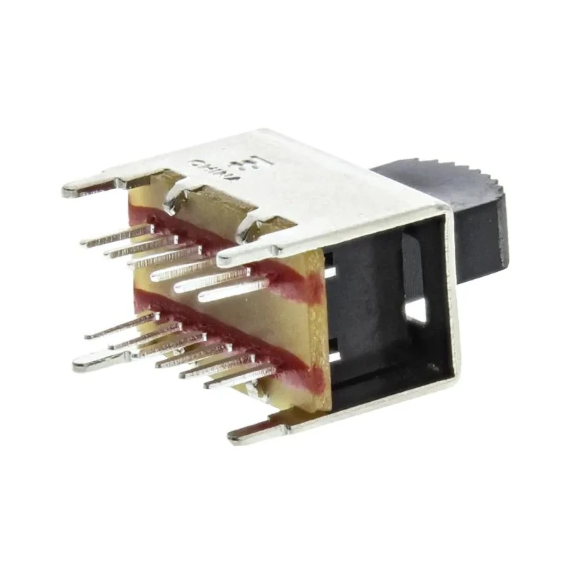 TE Connectivity 4PDT PCB Slide Switch Latching 300mA Polyoxymethylene 1825264-1