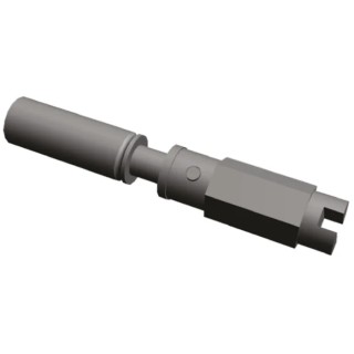 TE Connectivity M Series Male Jack Screw Connector Accessory Zinc Alloy Silver 201389-1