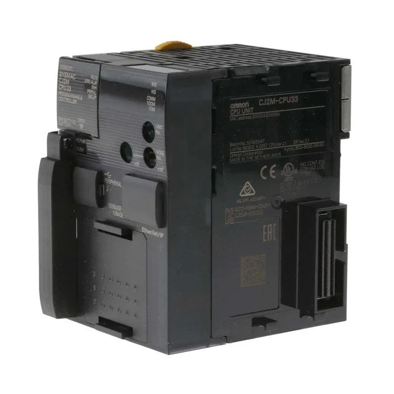 Omron Programmable Logic Controller PLC CPU Pulse Output 40kB Memory USB 2.0 Panel Mount CJ2M