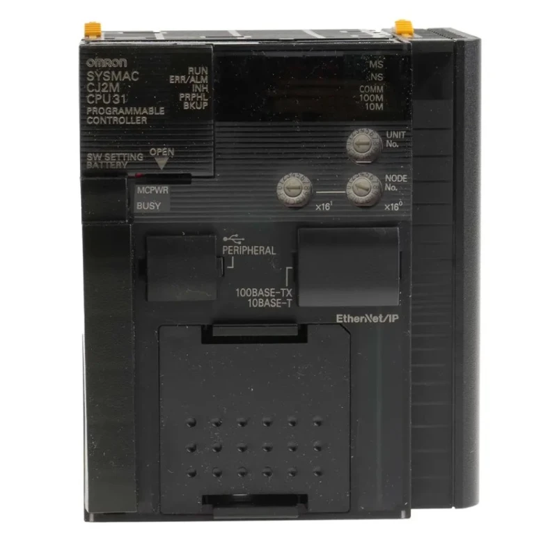 Omron CJ2M Series PLC CPU Pulse Output, Panel Mount, USB 2.0 Communication, 700mA Output Current 
