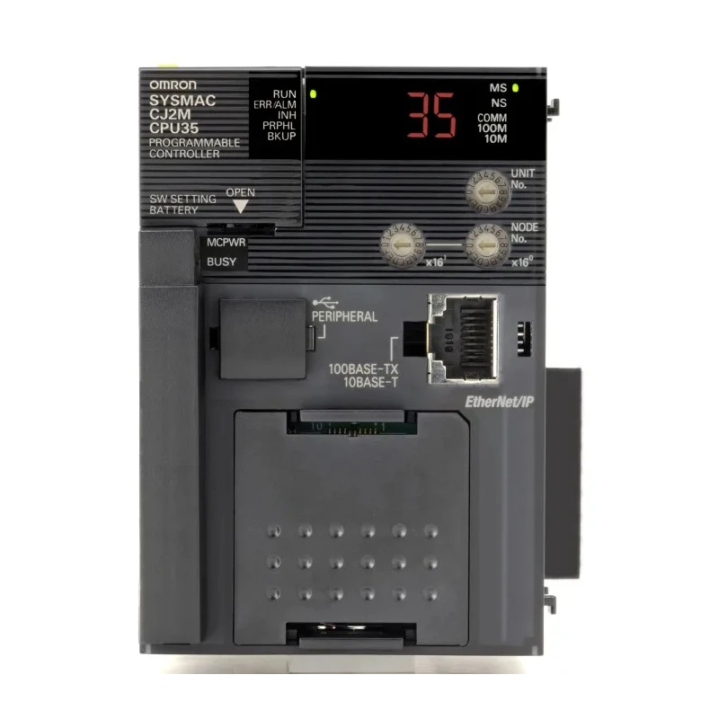 Omron Programmable Logic Controller PLC CPU Pulse Output 40kB Memory USB 2.0 Panel Mount CJ2M