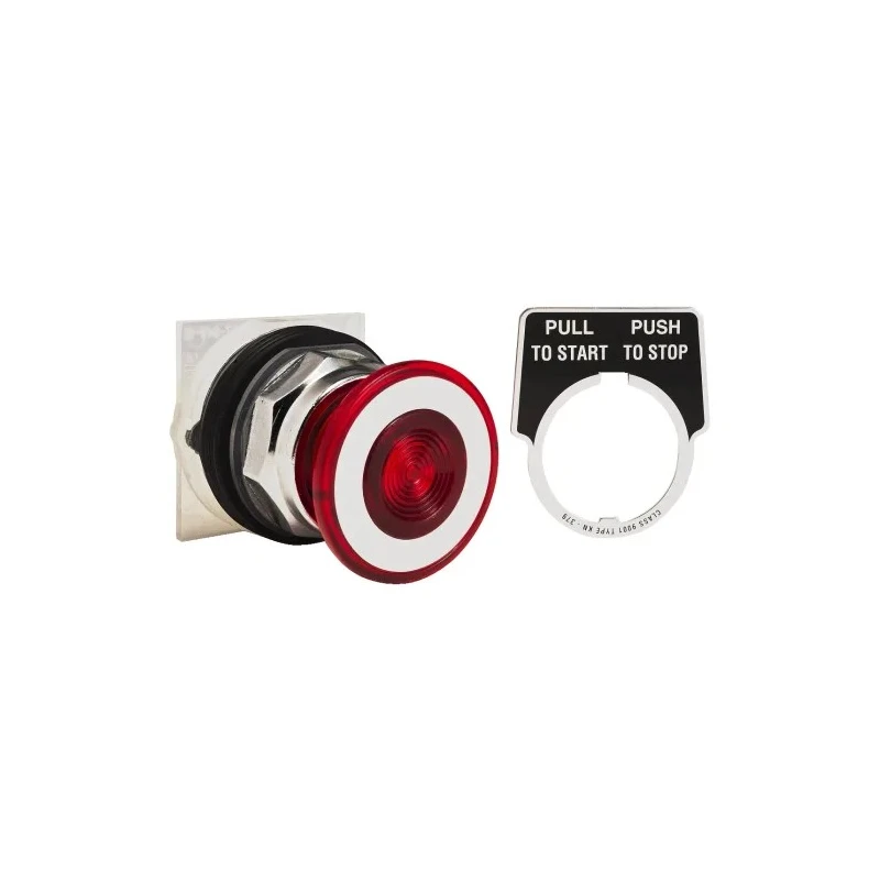Schneider Electric Harmony 9001K Series Red Maintained Push Button Head 30 mm Cutout IP66 9001KR9R