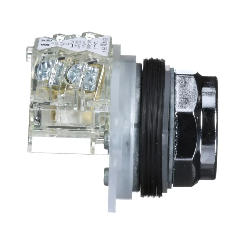 Schneider Electric Harmony 9001K Series Push Button Switch, Spring Return, 30 mm Cutout, 1 CO, Black LED, IP66 9001KR1BH13