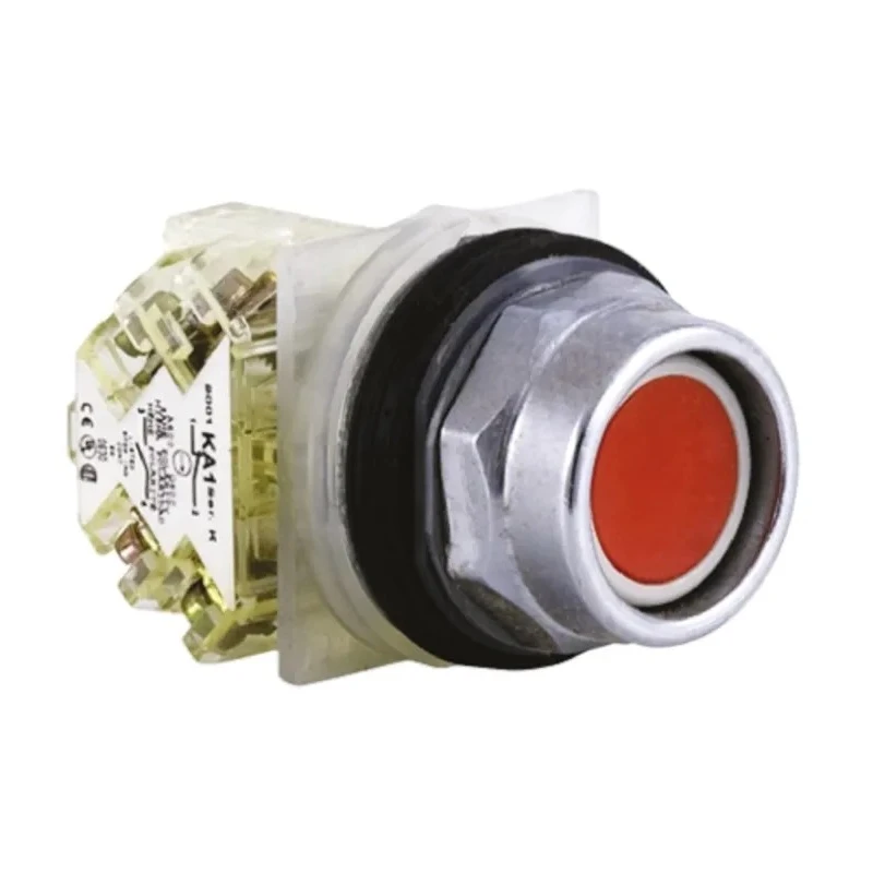 Schneider Electric Harmony 9001K Series Red Momentary Push Button Head 30mm Cutout IP66 9001KR1R
