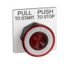 Schneider Electric Harmony 9001SK Series Illuminated Maintained Mushroom Push Button Switch, Panel Mount, 30 mm 9001SKR9R