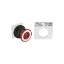 Schneider Electric Harmony 9001SK Series Illuminated Maintained Mushroom Push Button Switch, Panel Mount, 30 mm 9001SKR9R