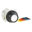 Schneider Electric Harmony 9001SK Series Illuminated Push Button Switch, Spring Return, Panel Mount, 30 mm 9001SKR1UH13