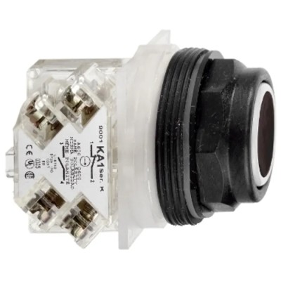 Schneider Electric Harmony 9001SK Series Illuminated Push Button Switch, Spring Return, Panel Mount, 30 mm 9001SKR1BH13