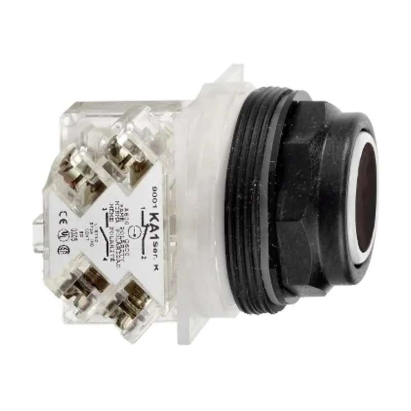 Schneider Electric Harmony 9001SK Series Illuminated Push Button Switch, Spring Return, Panel Mount, 30 mm 9001SKR1BH13