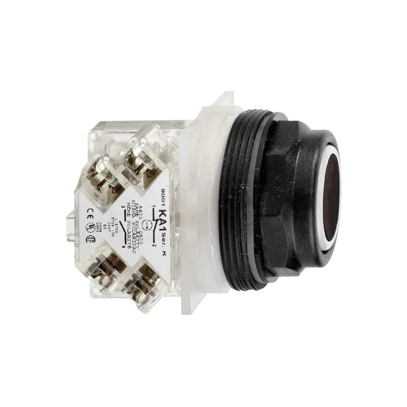Schneider Electric Harmony 9001SK Series Illuminated Push Button Switch, Spring Return, Panel Mount, 30 mm 9001SKR1BH13