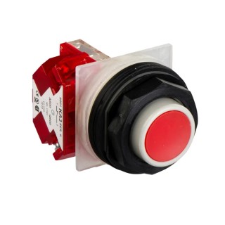 Schneider Electric Harmony 9001SK Series Illuminated Push Button Switch, Spring Return, Panel Mount, 30 mm 9001SKR3RH6
