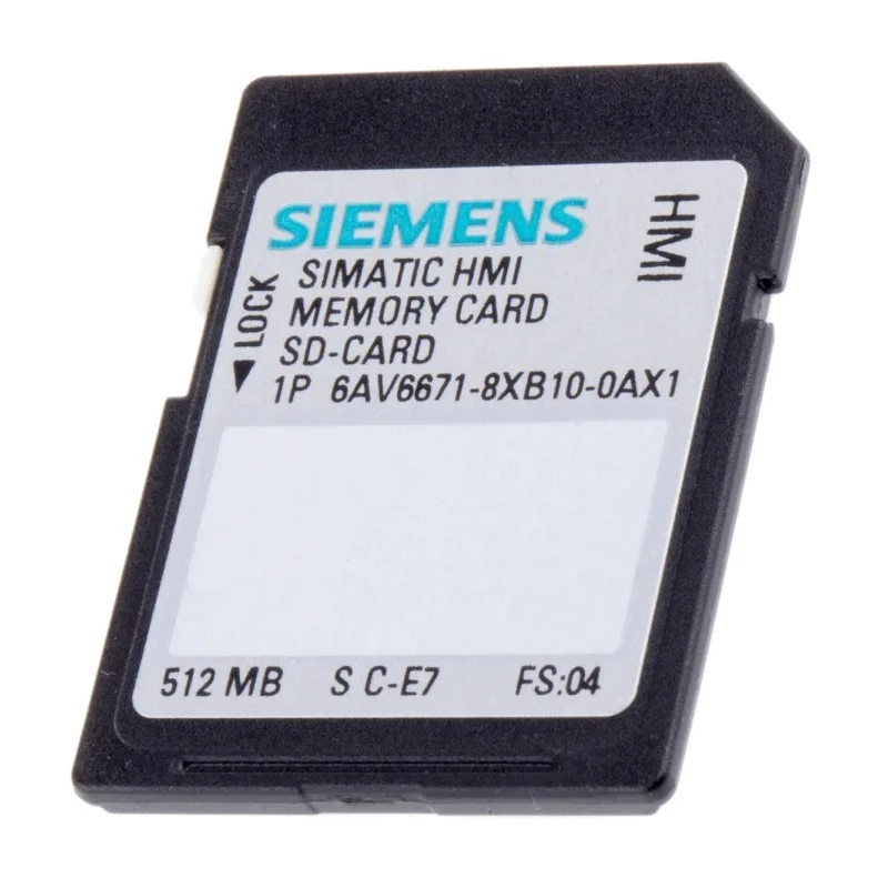 Siemens Memory Card 512MB 3.6V Compatible with HMI Wincc Flexible 2008 SP1 OP77 TP/OP 277 MP 377 6AV6671-8XB10-0AX1