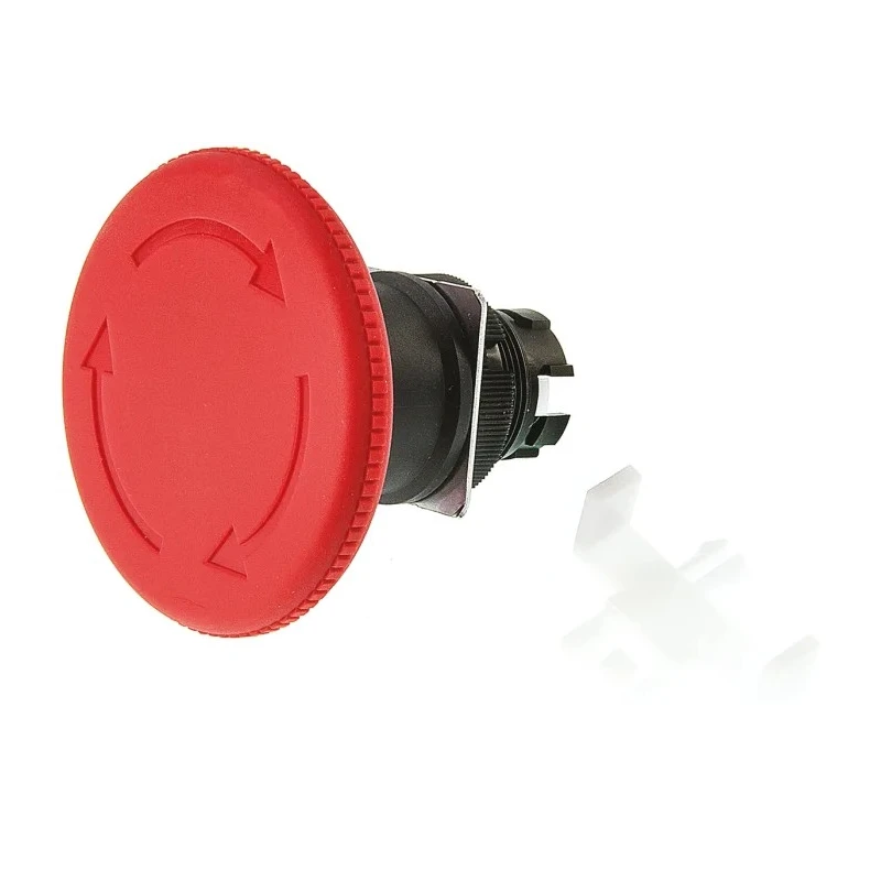 Omron Emergency Stop Push Button Head, Illuminated Red Plastic, IP65, 60 mm Diameter, Turn Reset Actuation A22E-L