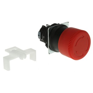 Omron Emergency Stop Push Button Head, Twist Release, 30mm Diameter, Plastic, IP65, A22E-S