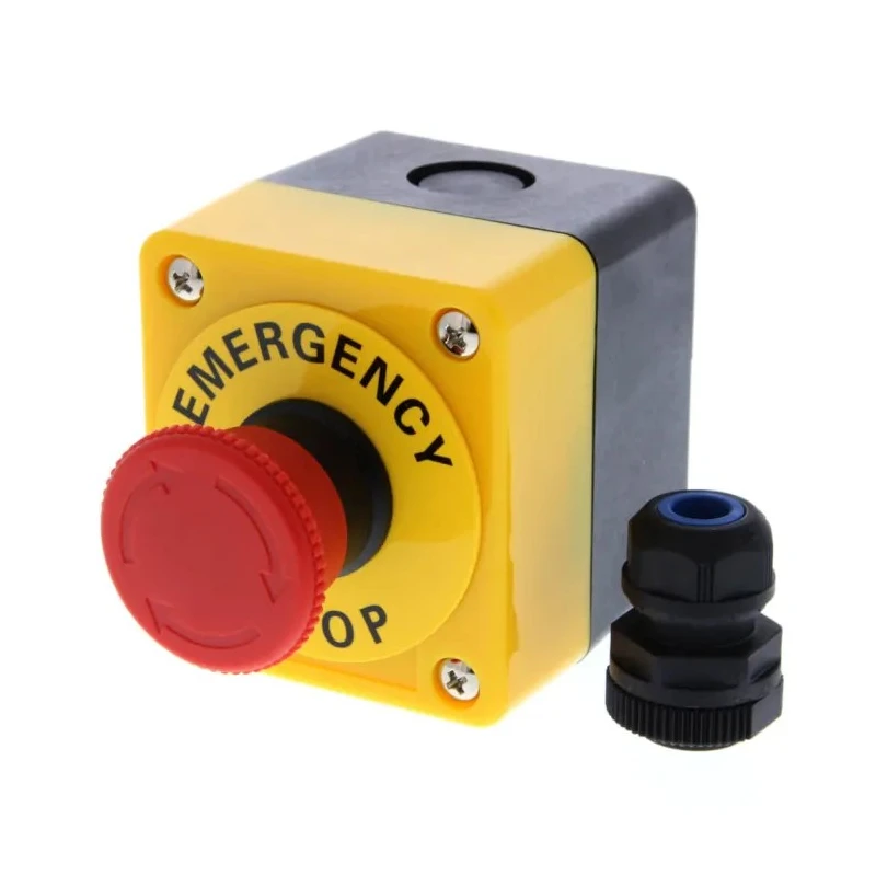 Omron Emergency Stop Push Button Panel Mount SPDT Twist Release Actuation IP65 Red A22E-M-11B