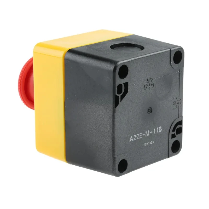 Omron Emergency Stop Push Button Panel Mount SPDT Twist Release Actuation IP65 Red A22E-M-11B