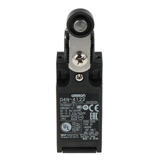 Omron Roller Lever Interlock Switch 1 NO/1 NC, IP67 Polyester Housing, 4A Current 